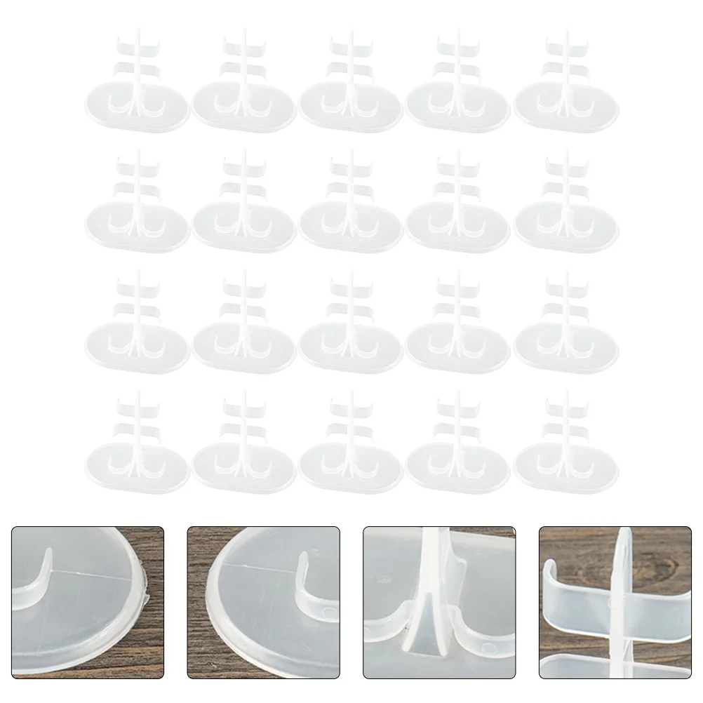 

20 Pcs Small Stand Support Stand Support Accessories Base Bracket Show Display Holder Plastic Accessory Child