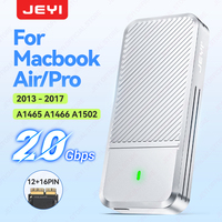 JEYI For MacBook Air/Pro 2013-2017 SSD Aluminum Hard Drive Enclosure(20Gbps)Driver-Free Plug and Play Support 4TB
