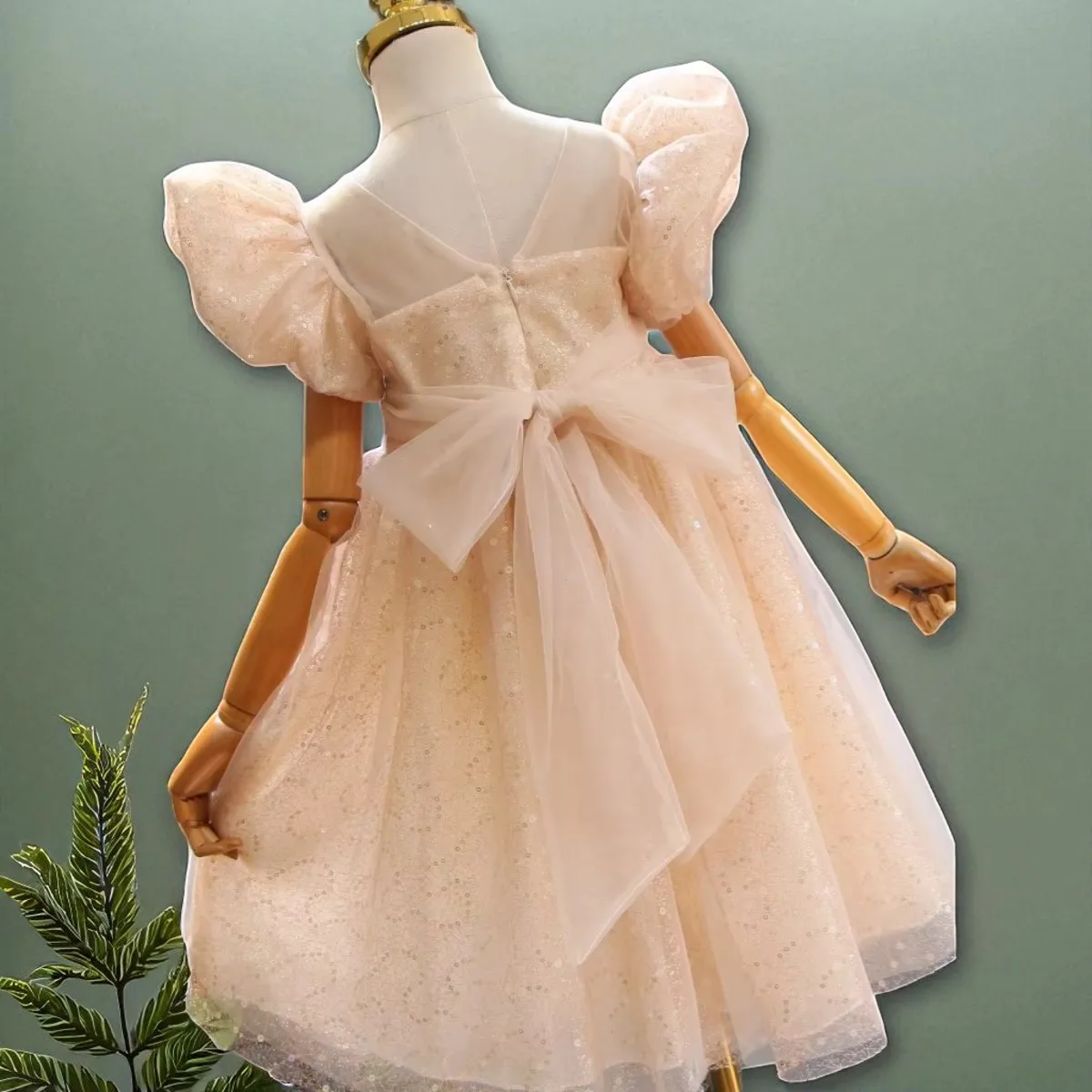 Summer Baby Girls Pink Dresses Kids Party Outfits Wedding Short Sleeve Prom Dresses Kids Princess Costumes 4 6 7 8 9 11 12 Years