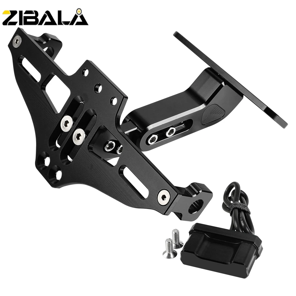 

For YAMAHA R15 V3 XJ6 FZ8 NMAX 125 NMAX 155 XT660X Motorcycle License Plate Bracket Licence Plate Holder Turn Signal Lights