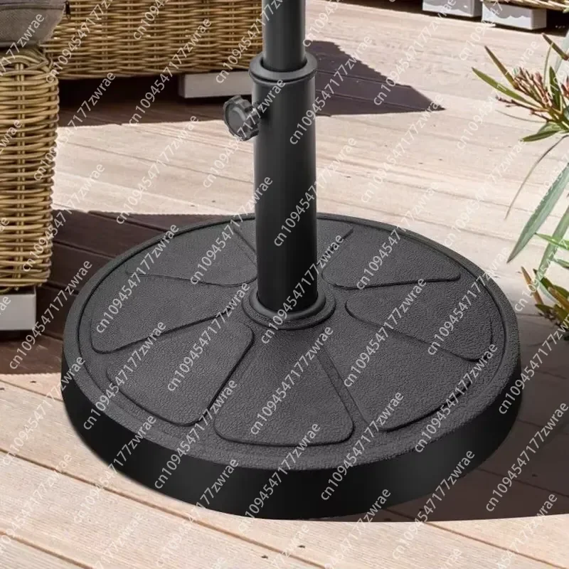 18-Inch Round Outdoor Umbrella Base 31LBS Patio Umbrellas & Bases