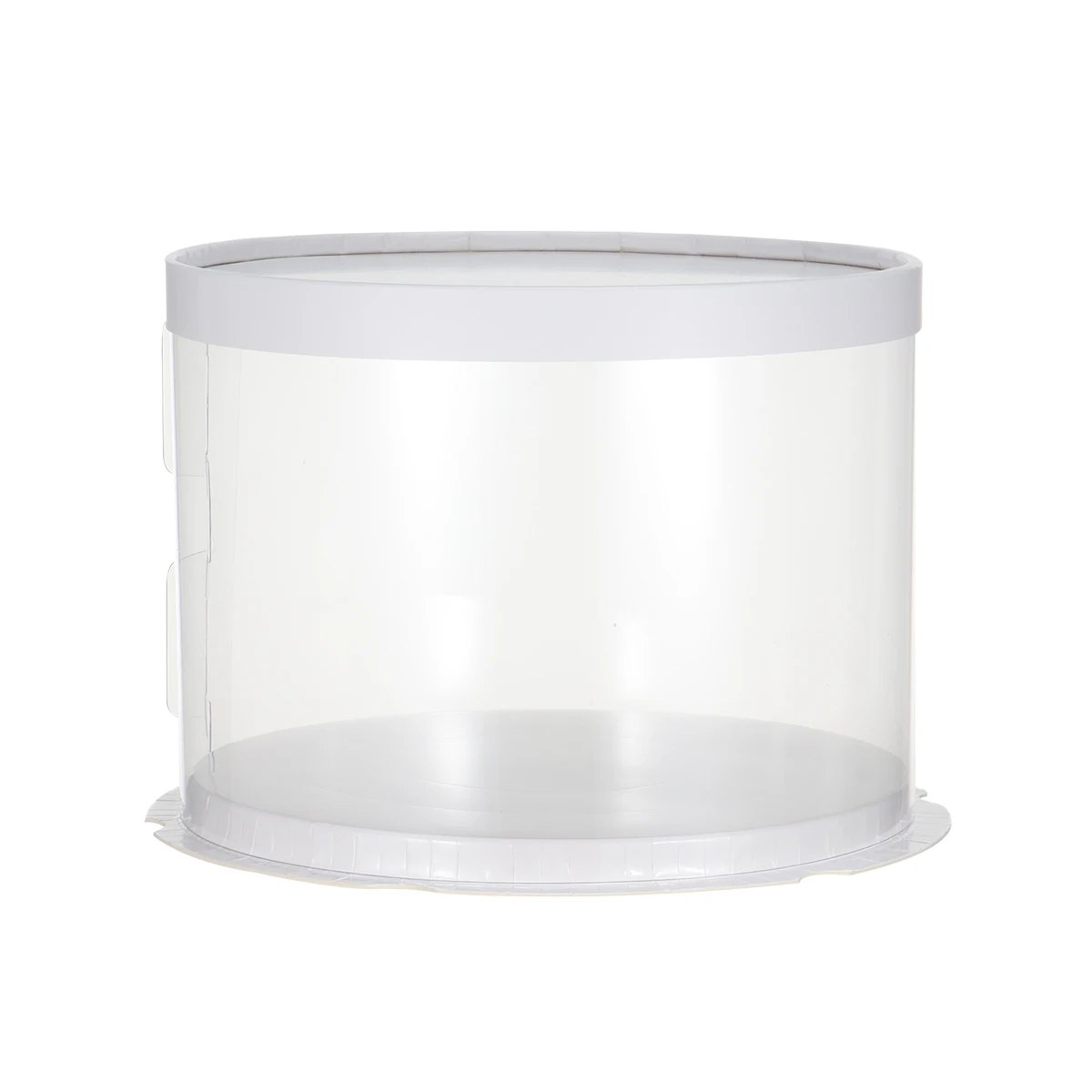 

Cake Box Plastic Boxes Round Container Lid Double Layer Packaging Clear Carrier Transparent Food Crisper Bakery Boxes Eco