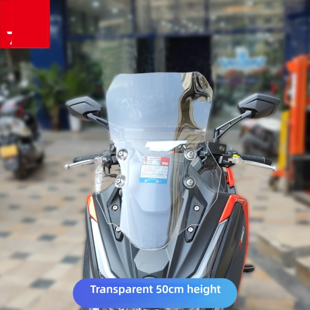 

For KYMCO S350 Modified Windshield DTX360 Enlarged and Widened Windshield, Thickened Front Windshield