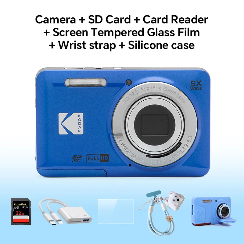 KODAK PIXPRO FZ55-RD 16MP デジタルカメラ 5X光学ズーム