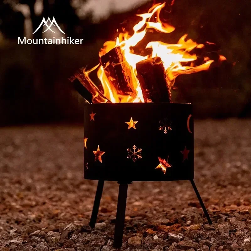 

Mountainhiker Outdoor Picnic Tea Barbecue Bucket Charcoal Wood Stove Campfire Stove Fire Pot Grill Stove Elk Star Bucket