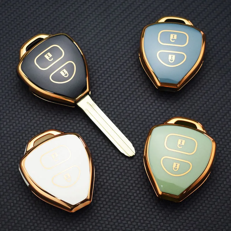 TPU Car Key Case Cover Fob for Toyota Innova Altis Hilux Corolla Camry Reiz RAV4 Crown Avalon Venza Matrix Yaris Accessories