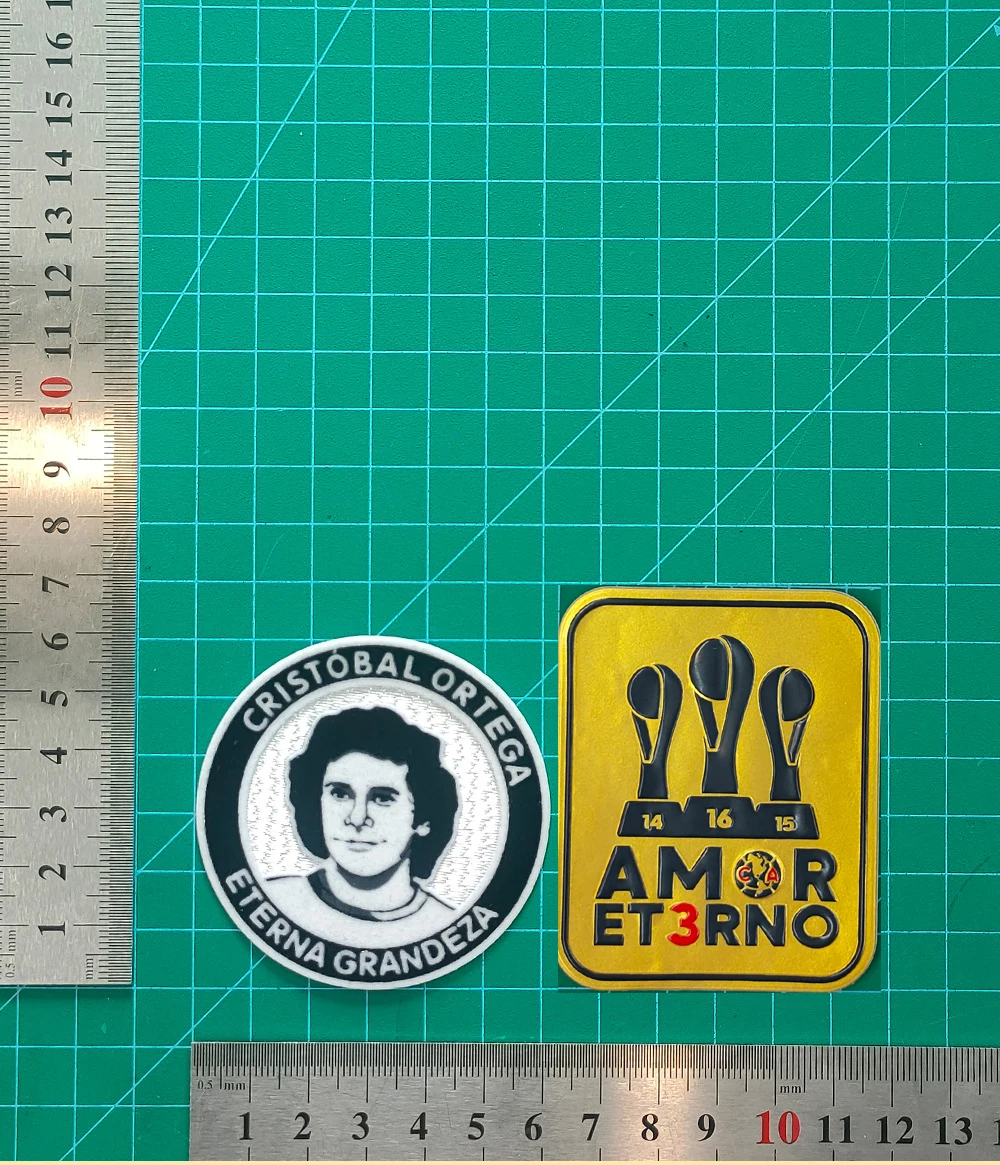 2025 고품질 CA A24 패치 축구 패치 AMOR ET3RNO 14 15 16 TRICAMPEON 축구 패치 (접착식)
