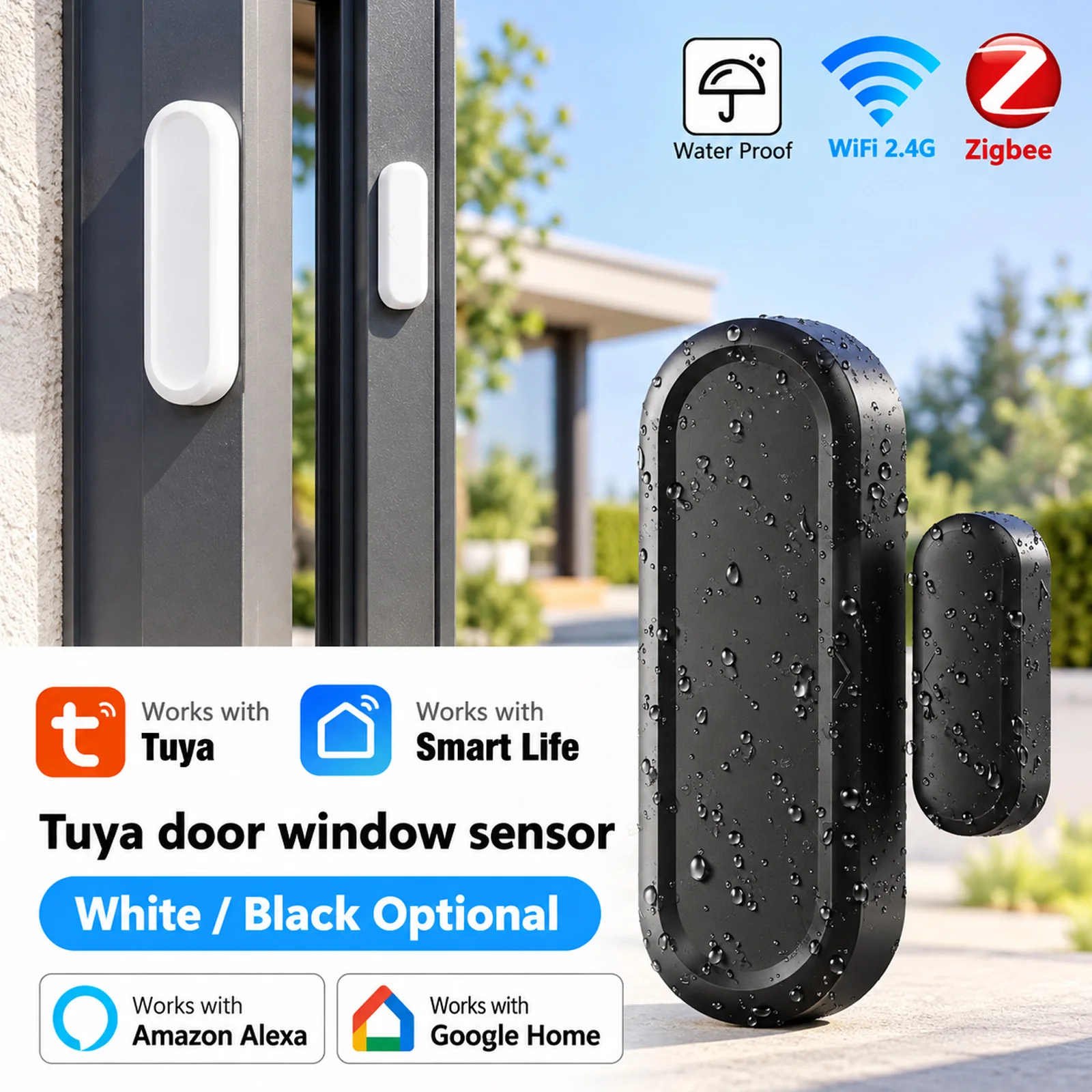 Smart Home Automation Kit - IP65 등급의 Tuya Zigbee WiFi 도어/창문용