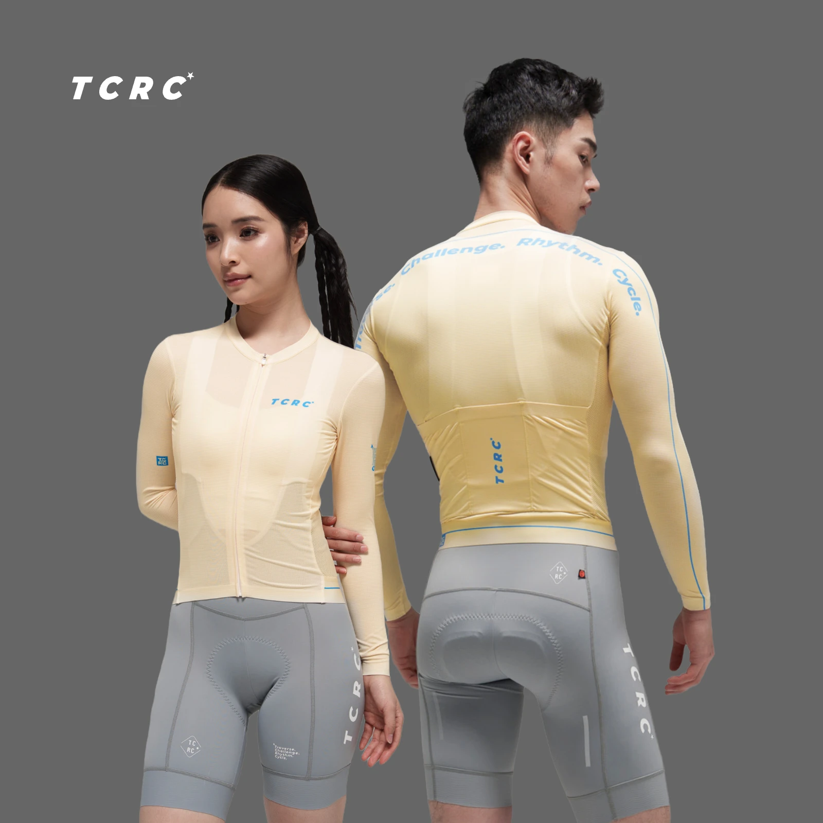 

Веломайка TCRC унисекс с длинным рукавом, весна-лето 2026, дышащая, для велоспорта и MTB, с молнией YKK и карманом на спине