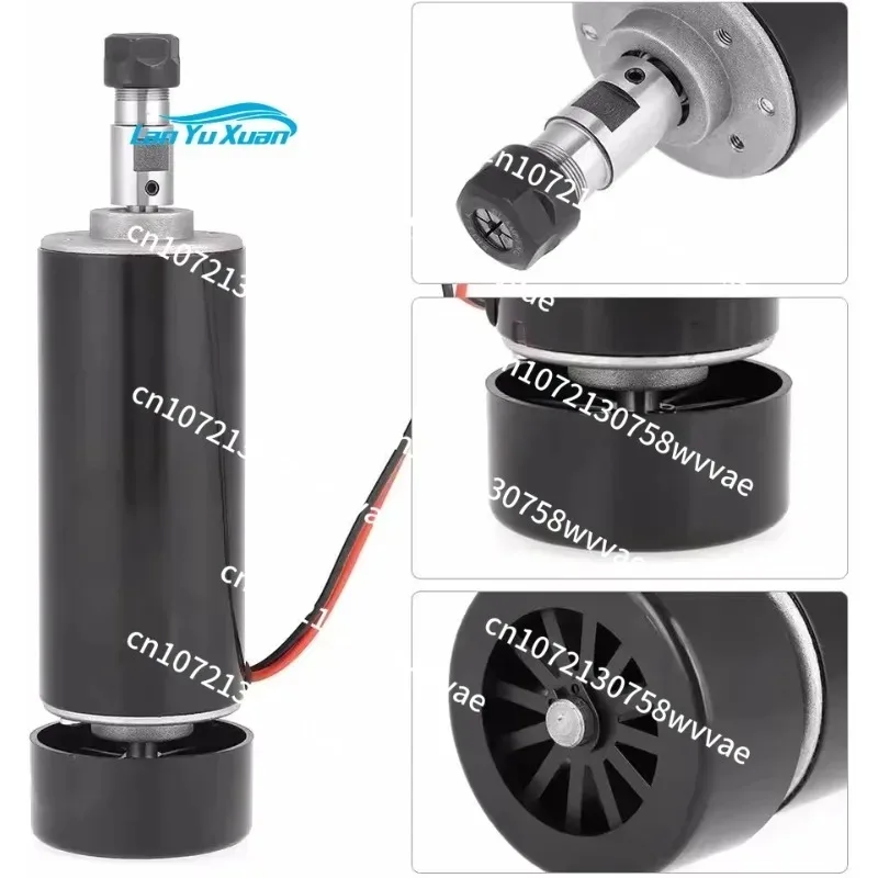 

300W 500W CNC Spindle Motor Air Cooling Spindle 52MM DC12-48V Milling Motor For CNC Router Engraving Machine