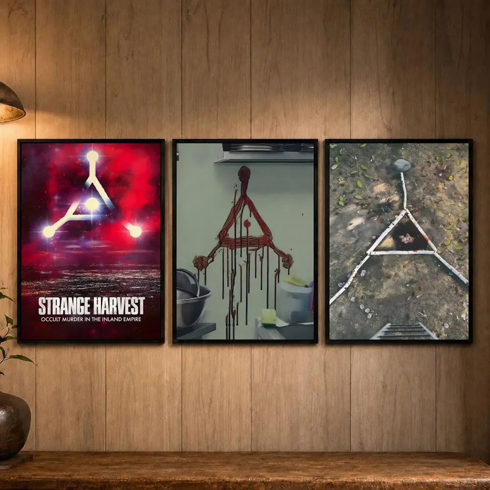 Horror Movie Strange Harvest Poster Self-adhesive Art Poster Decoracion Painting Wall Art White Kraft Paper Home Decor