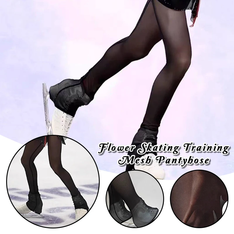 

Figure Skating Tights Professional Mesh Pantyhose for Women Girls Kids Black Thermal Ice Skating Leggings Gymnastics Training