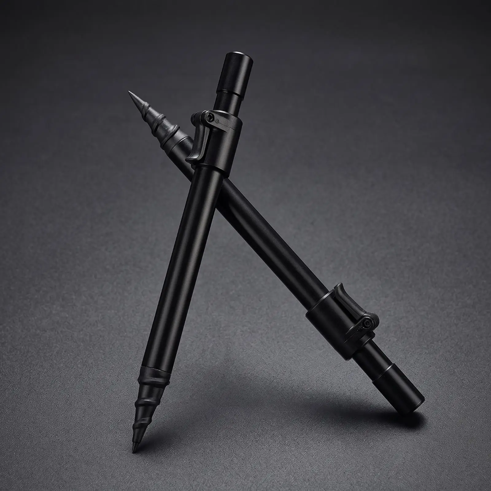 2 Pieces Bank Fishing Rod Holder Compact Stake Design, Fishing Rod Holder with Ground Spike, Handsfor Shoreline