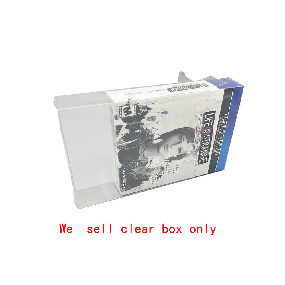 Clear transparent box For PS4 Life is Strange Before the Storm Limited  version game   Transparent Display storage PET Box cover