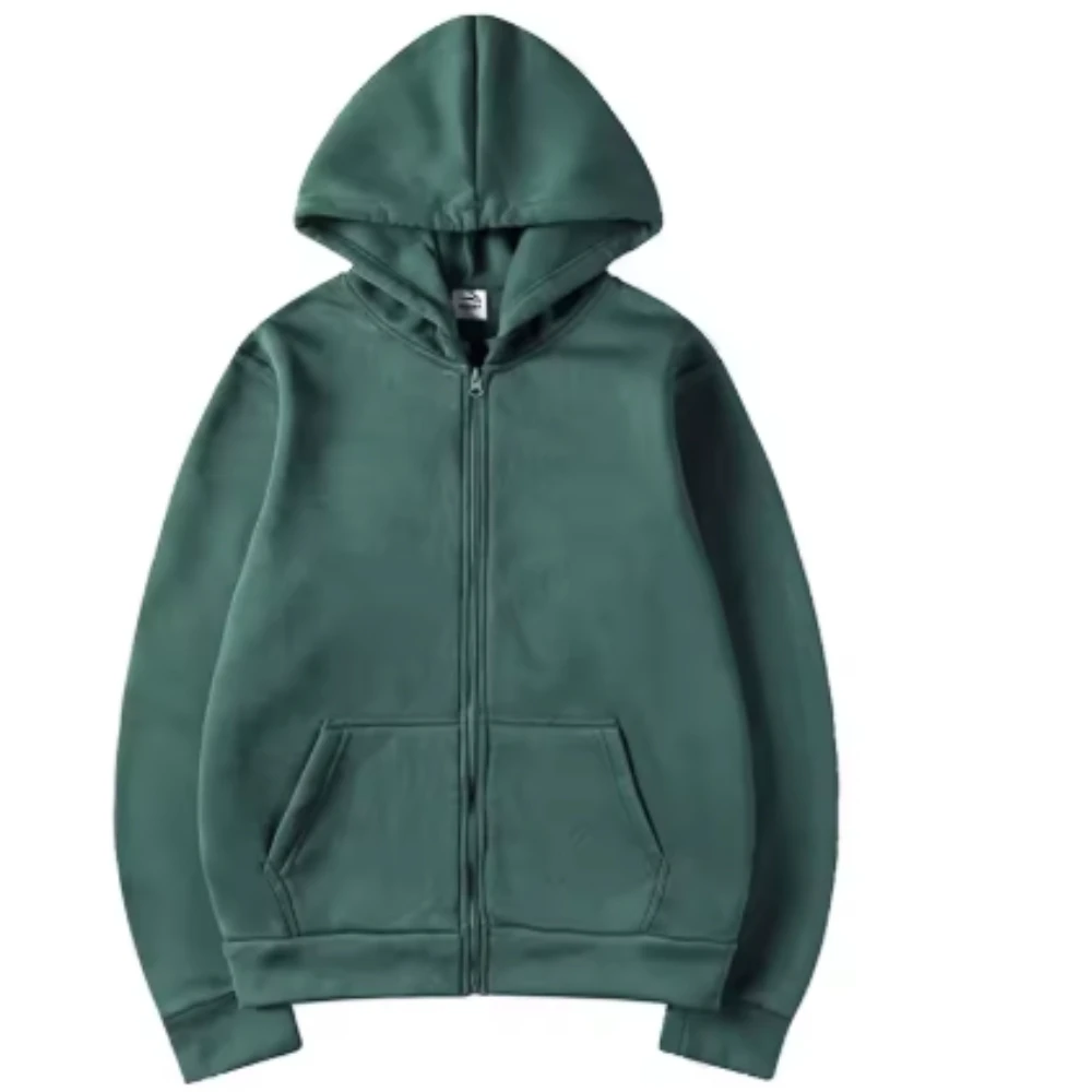 سترة رياضية للرجال كاجوال بأكمام طويلة بتصميم جديد مع قلنسوة وسحاب للأنشطة الخارجية والمشي لمسافات طويلة والسفر والجري