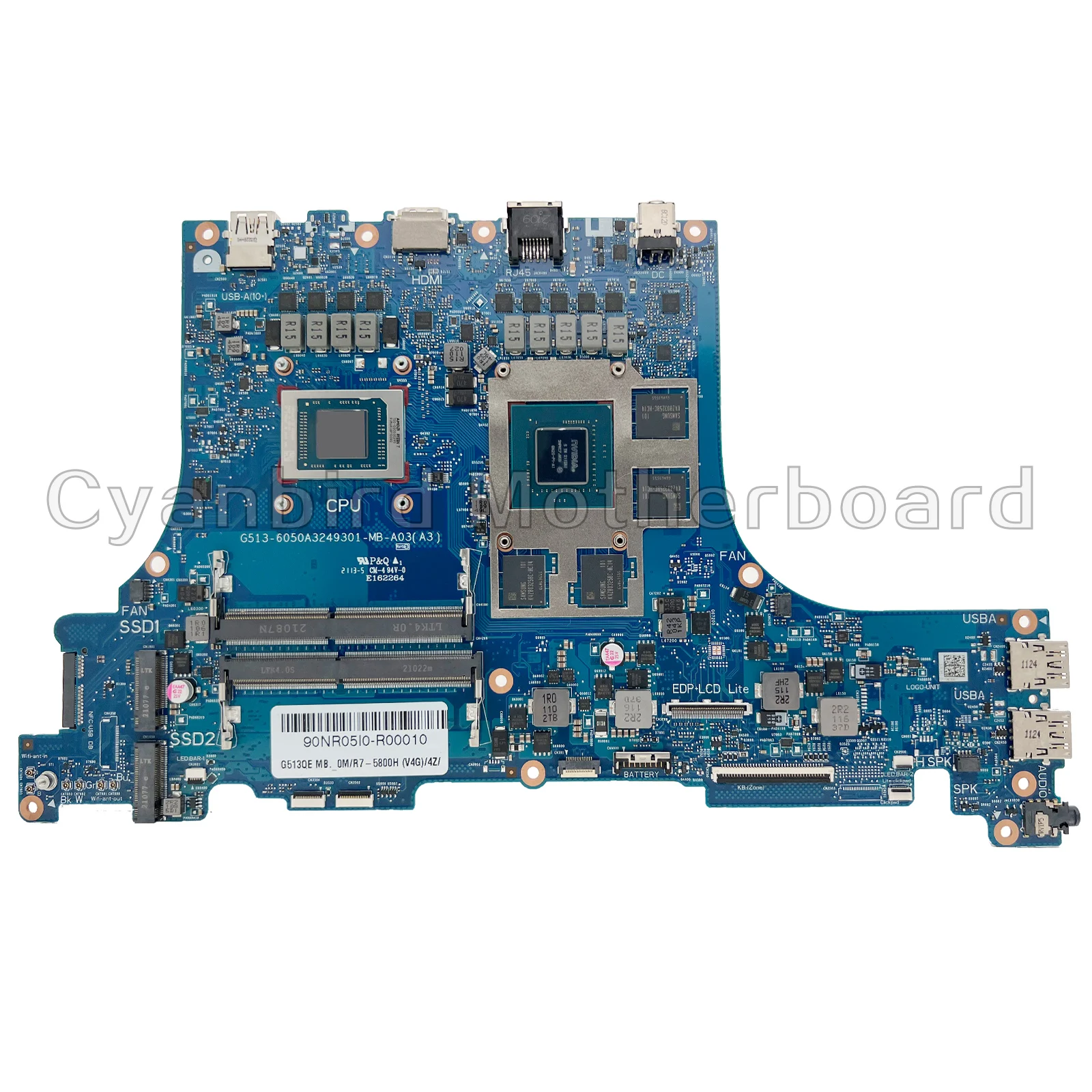 KEFU G513QE Motherboard Laptop untuk ASUS ROG Strix R7 R9 RTX3050TI G513Q G513QC G513QM PX531QE G713Q G713QE G713QC Mainboard