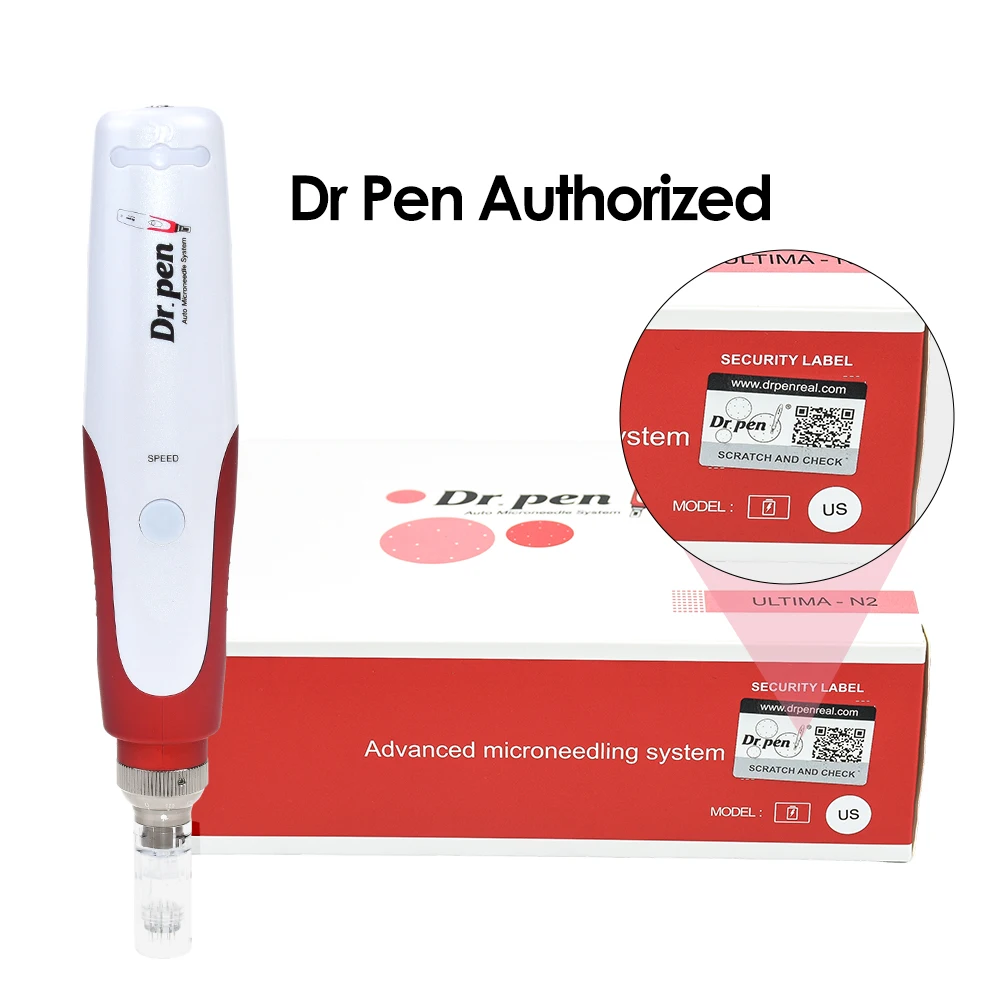 Dr Pen Ultima N2 Wired 12 Cartridge Bayonet Microneedling Derma Pen Professional Facial MTS Skin Care Beauty Microneedles