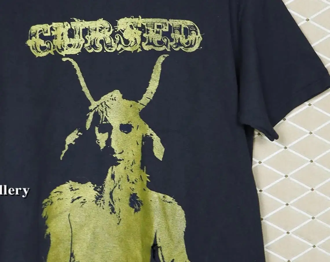 Cursed shirt vintage rare crust punk sludge metal T-shirt Integrity Neurosis Entombed Baptists Trap Them Tragedy Left Dead Swarm