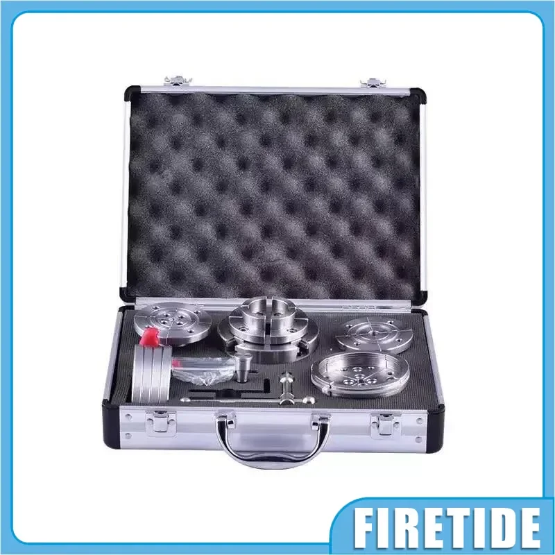 Heavy‑Duty 4 Jaw Self‑Centering Wood Lathe Chuck 3.75 Inch M33x3.5 8TPI Scroll Gear Set for Wood Lathe Turning Craft Processing