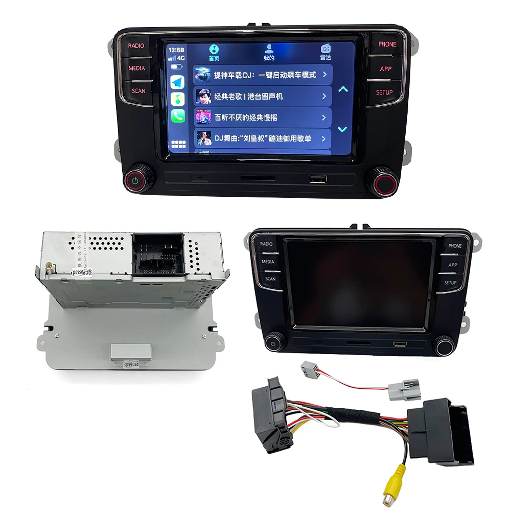 

6RD035187B 6RD 035 187 B для VW 187B, 6 кнопок, Поддержка беспроводного Carplay