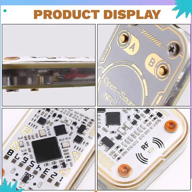 

ABZW Multi-Frequency Chameleon Ultra RFID Smart Reader For 13.56M And 125K IC ID Cards + T5577 CUID Keychain NFC Decoder