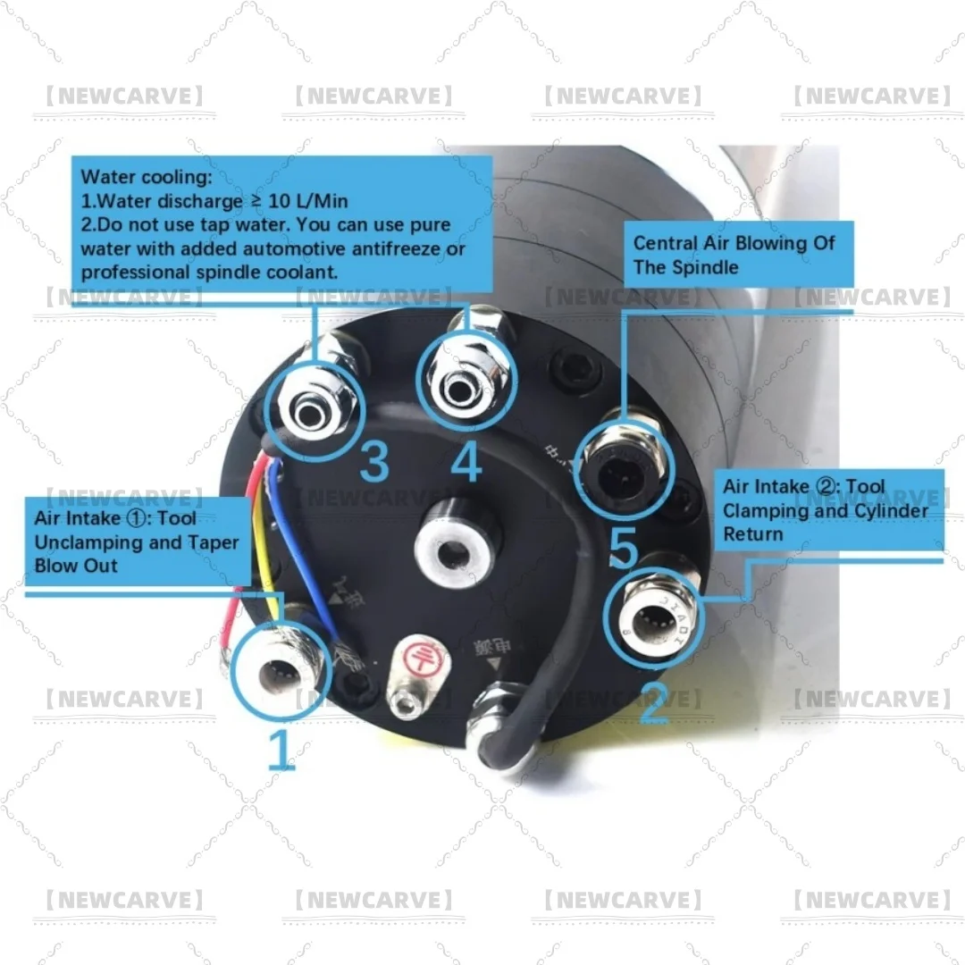 3KW 3.5KW BT30 ATC Spindle Motor CNC Automatic Tool Change Spindle Water Cooling Motor 220V 380V For CNC Engraving Milling Metal