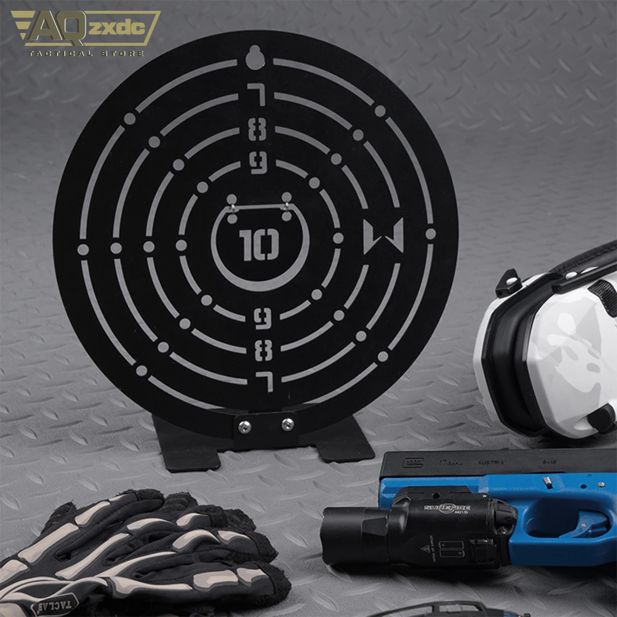 AQzxdc Outdoor Hunting Metal Shooting Target Stainless Steel Slingshot Alloy Design Training Tactical Target