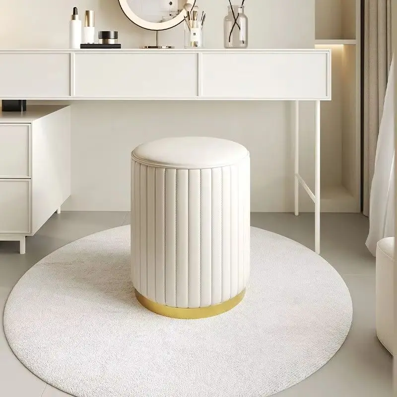 

Makeup Stools Light Luxury Round Stools Chairs Bedrooms Sofas Side Stools Dressing Stool Vanity Chairs Ottomans Storage Bench