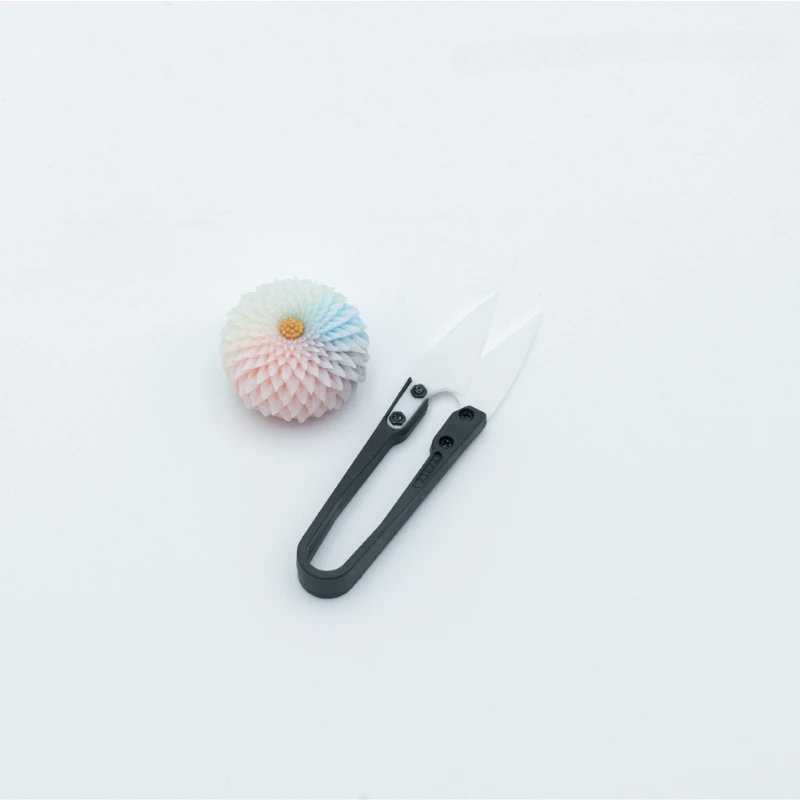 Japanese Wagashi Tool Scissors Wagashi Cut Chrysanthemum Petals Fine Scissors DIY Fondant  Polymer Clay Modeling Pottery Tool
