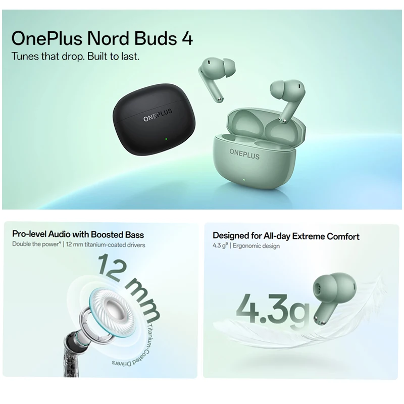 OnePlus Nord Buds 4 Global Version TWS Wireless Earphone 