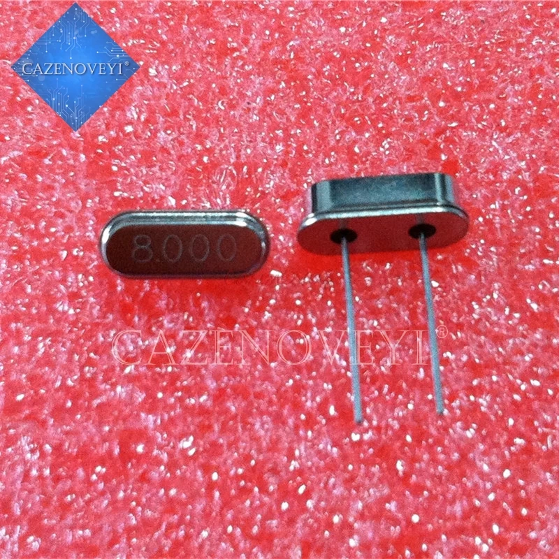 10pcs/lot 8.000M 8.000Mhz 8 Mhz Quartz Crystal Resonator Passive Oscillator HC 49S New HC-49S