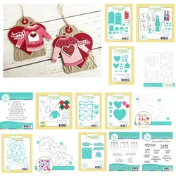 Sweetheart Love Valentine Town Eye Spy Postbox Metal Cutting Dies Silicone Stamp Scrapbooking Stencil Photo Album Card DIY Paper