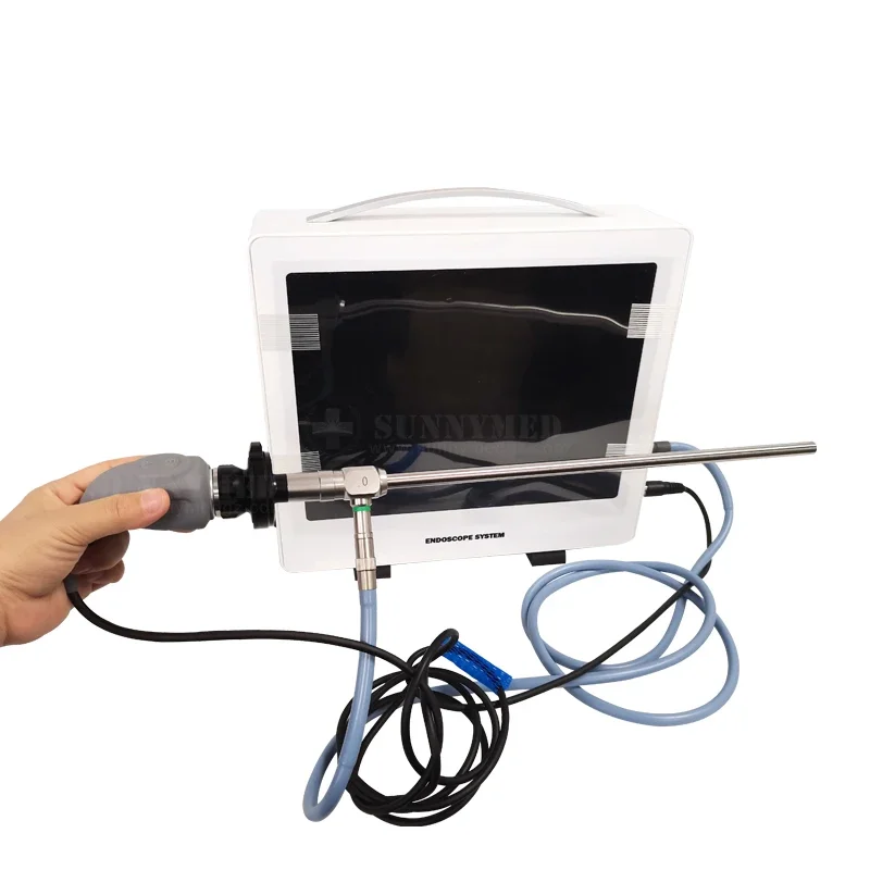 التنظير البيطري للحيوانات الكبيرة والصغيرة: مصدر ضوء متكامل ومنظار المعدة البيطري للفيديو