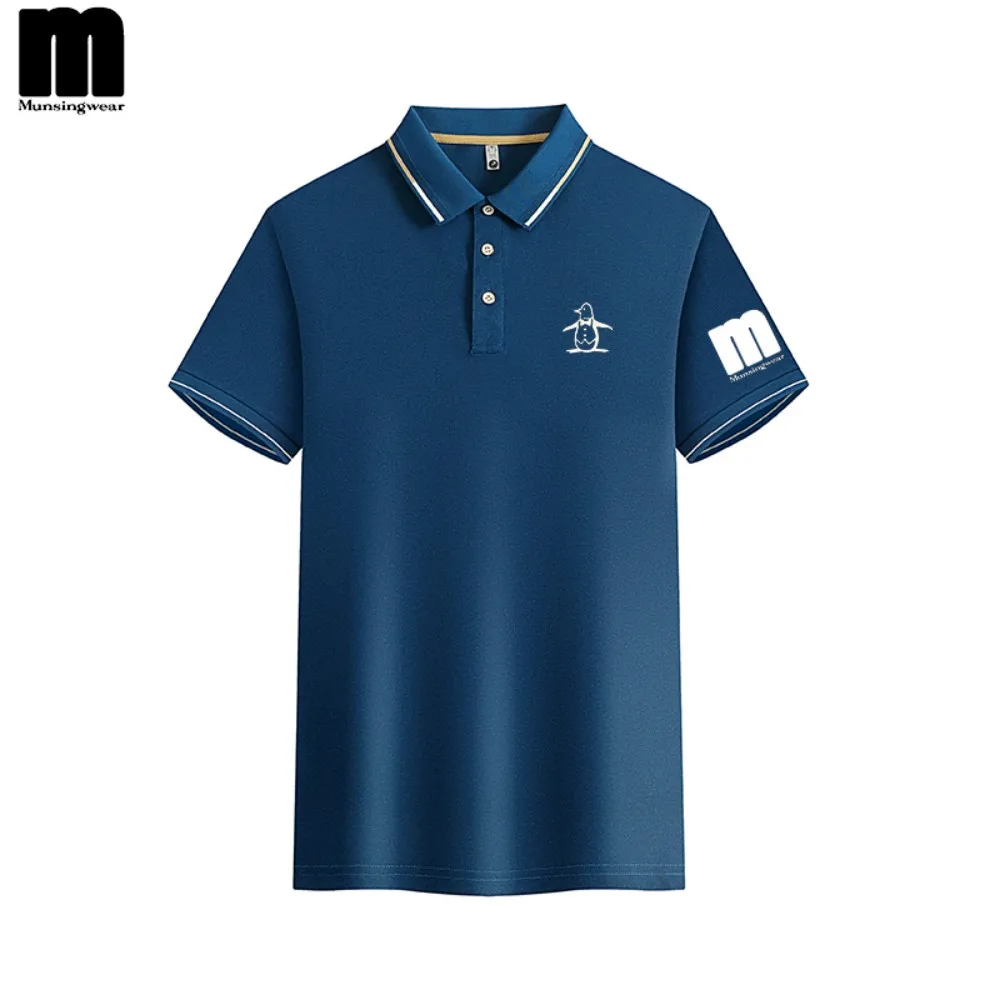 جديد الرجال قميص بولو الصيف أزياء لطيف البطريق عارضة قصيرة الأكمام الرجال والنساء جولف ملابس عالية الجودة