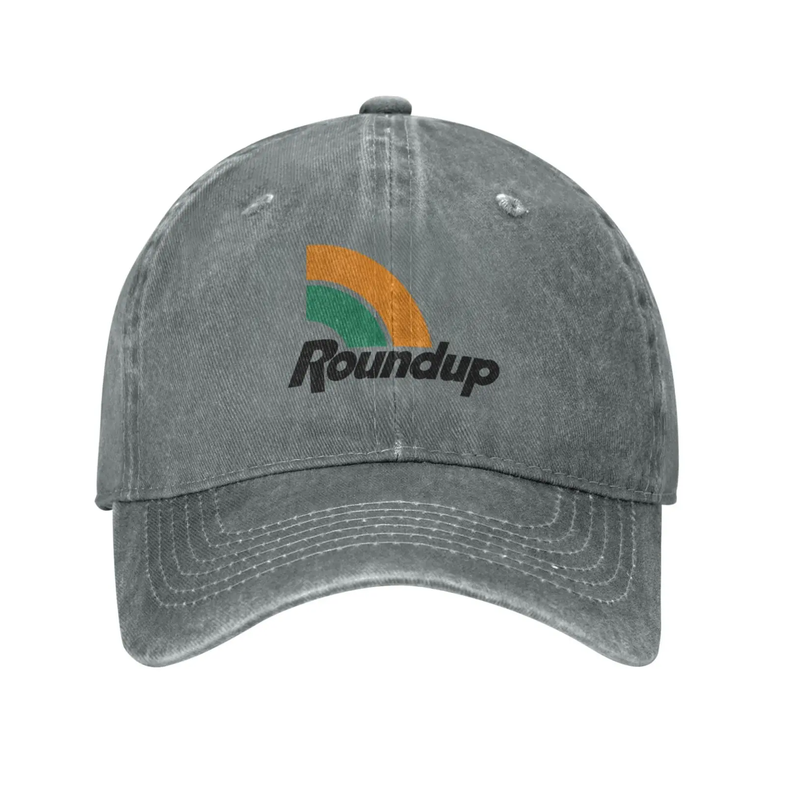 Roundup Logo Kwaliteit Denim Cap Gebreide Muts Baseballpet