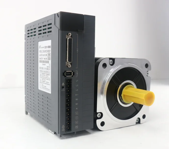 380V 2.6KW 10Nm 23bit 130mm 3 Phase AC Servo Motor With Drive 130M10025B+M1534P 2500RPM Servos Motor For Milling Machine