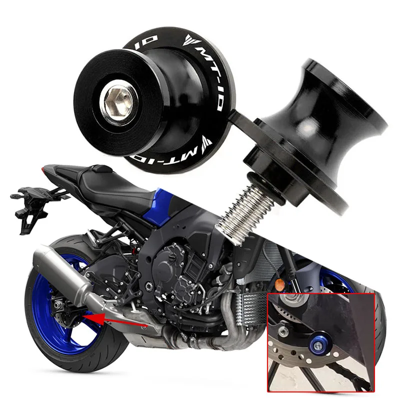 

Для YAMAHA MT10 MT-10 2016-2021 2020 2019 2018 MT10 SP 2022 2023 мотоциклетный слайдер маятника, катушки, аксессуары, винты для подставки 6 мм