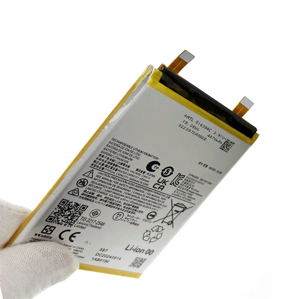 

Genuine QC50 replacement Battey For motorola QC50 Edge 40 Neo Battery mobile Phone Batteries Batteria 5000mAh+tools