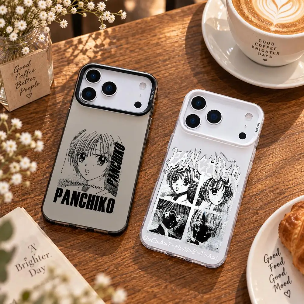 P-Panchiko Deathmetal Phone Case For IPhone 18 17 16 15 14 13 Pro Max Independent Metal Button Electroplating Mobile