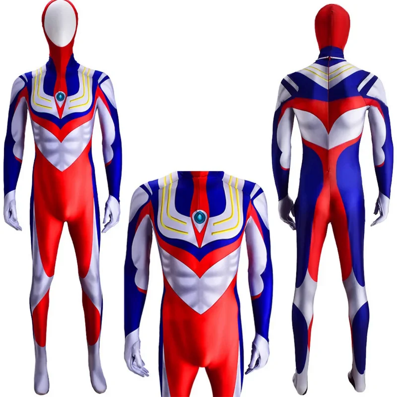 Halloween adults kids Ultraman Orb Cosplay Costume Ultraman Tiga Superhero Ultraman Orb Zentai Bodysuit Ultraman Zero Jumpsuit