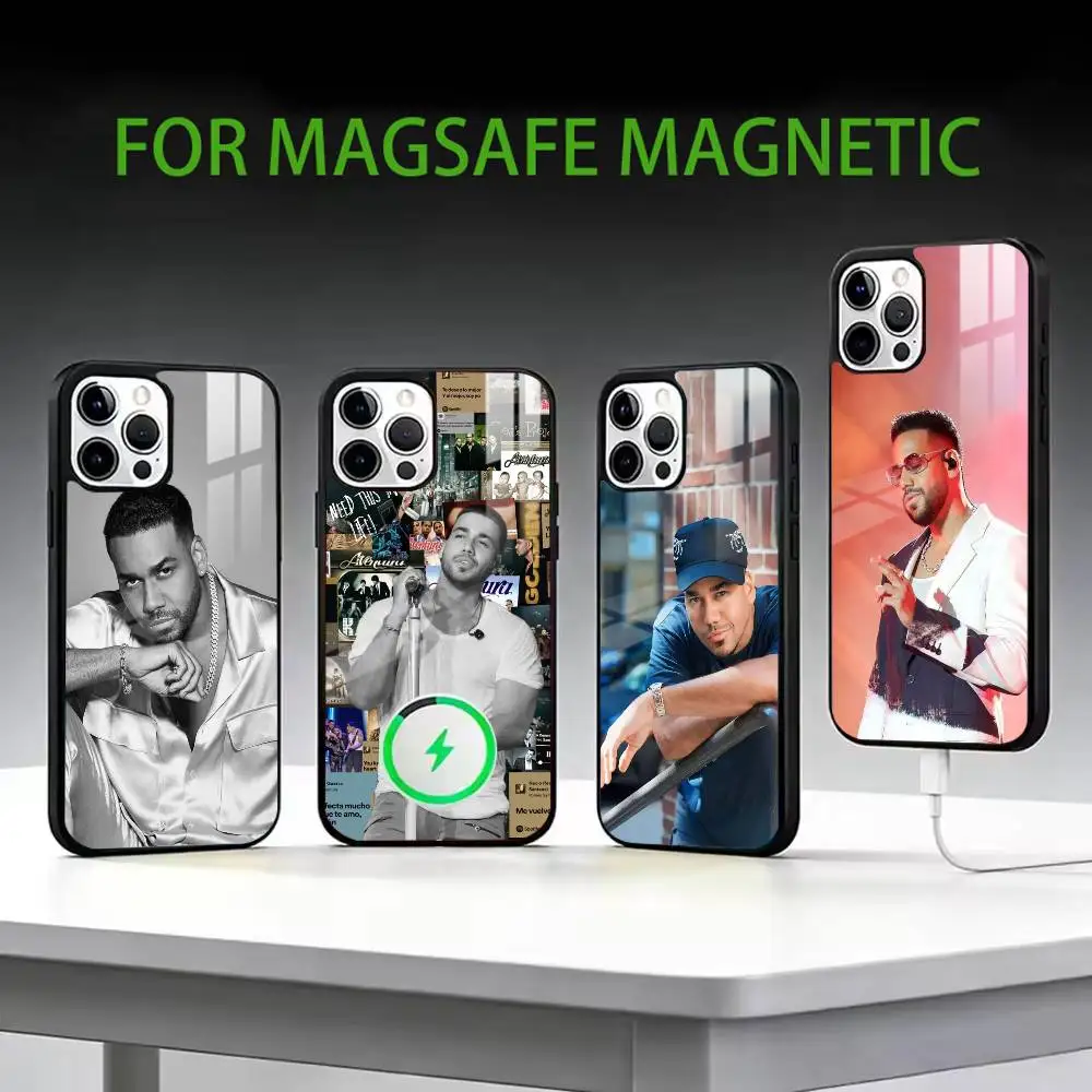 

Singer Romeo Santos Phone Case For iPhone17,16,15,14,13,12,11 Plus,Pro Max Magnetic For Magsafe Wireless Charging