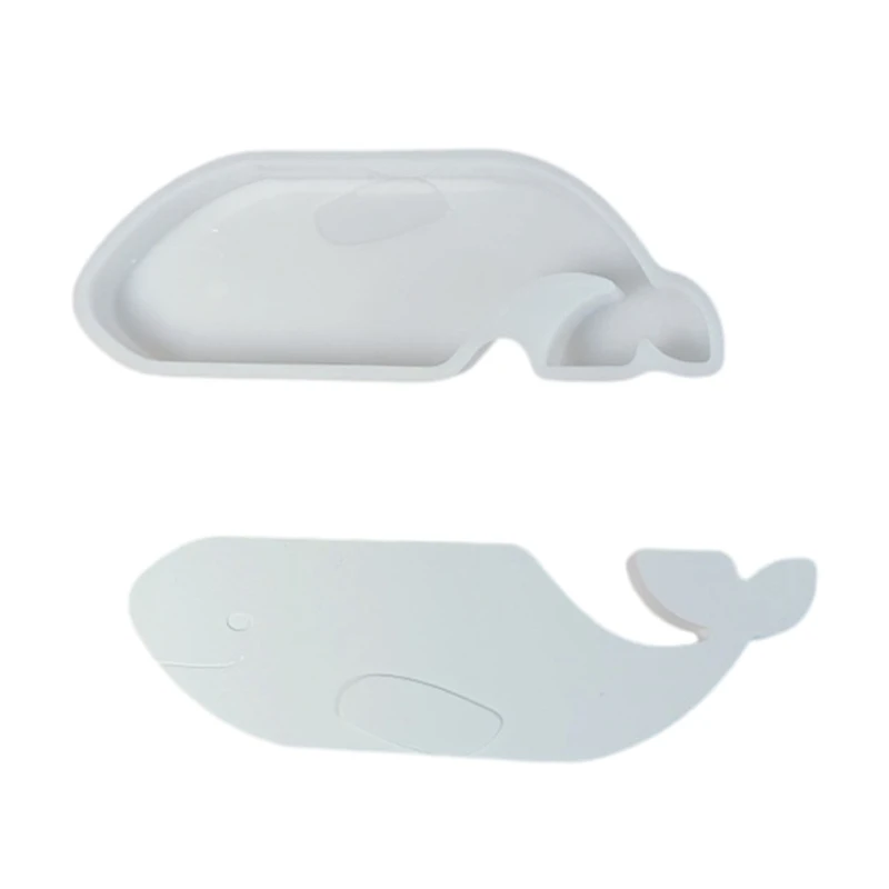 LX0C Artistic Whale or House Silicones Mold for Handmade Soap and Decorative Ornament