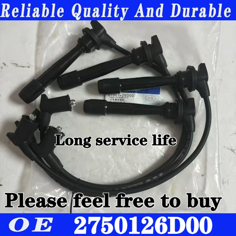 

High quality 2750126D00 2750126D00 Spark Plug Cable Set For Hyandai Elantra 2001-2006 car accessories