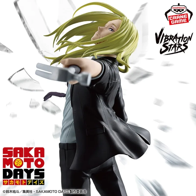 In Stock Original Bandai SAKAMOTO DAYS Shishiba PVc 18cm Anime Figure Action Toys Figurine Collector Model Doll Toys Gifts