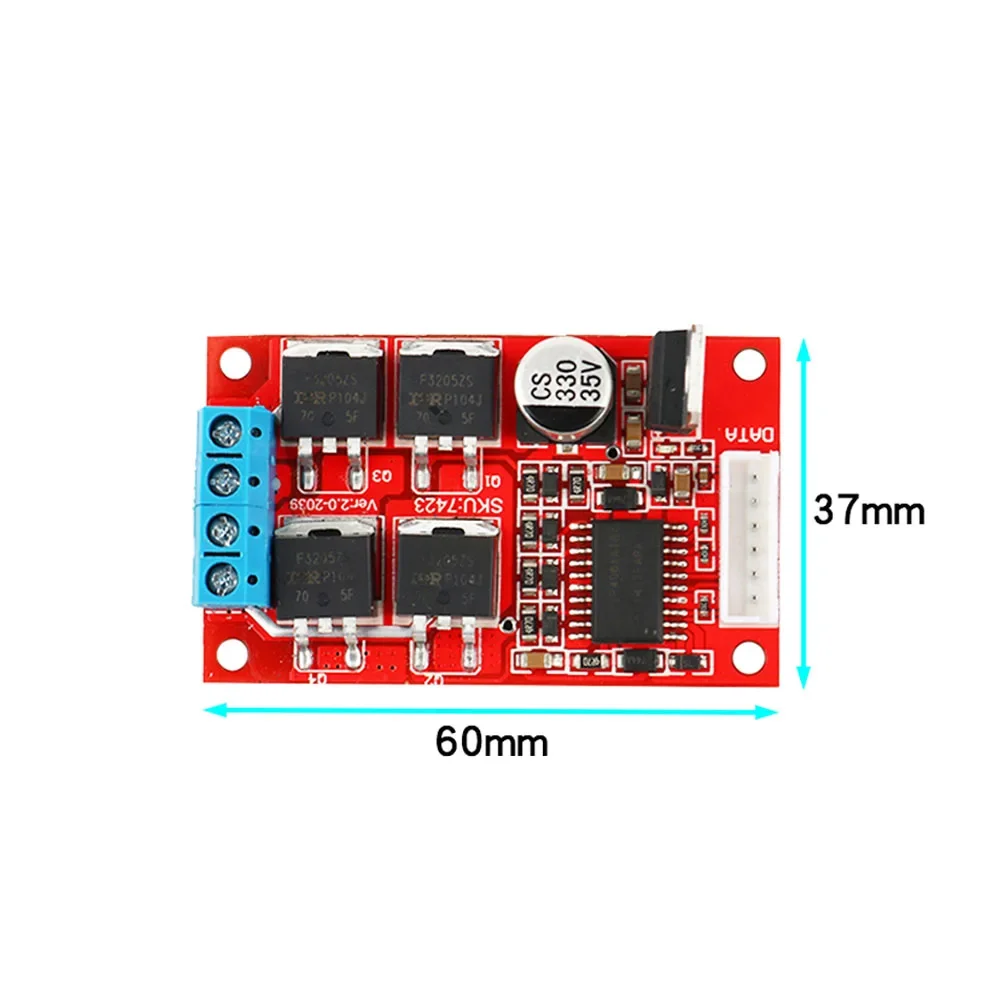 12V 24V 36V DC Motor Drive Board 450W H Bridge Motor Speed Controller Forward Reverse Rotation Motor Controller Support MCU PLC