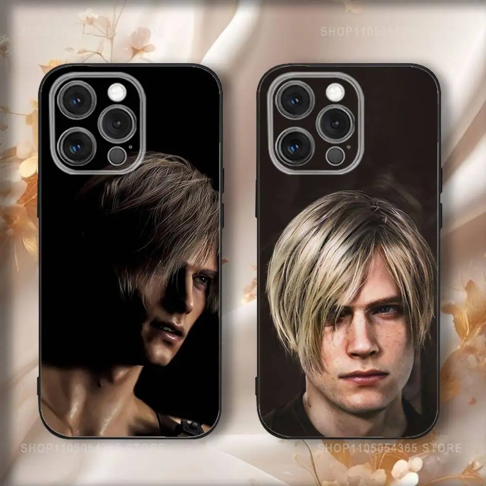 

L-Leons Kennedys Phone Case For iPhone 17,16,15,14,13,12,11,Pro,Max,Plus,Air,X,XS,XR,SE,8,7,Mini,Soft Black Funda