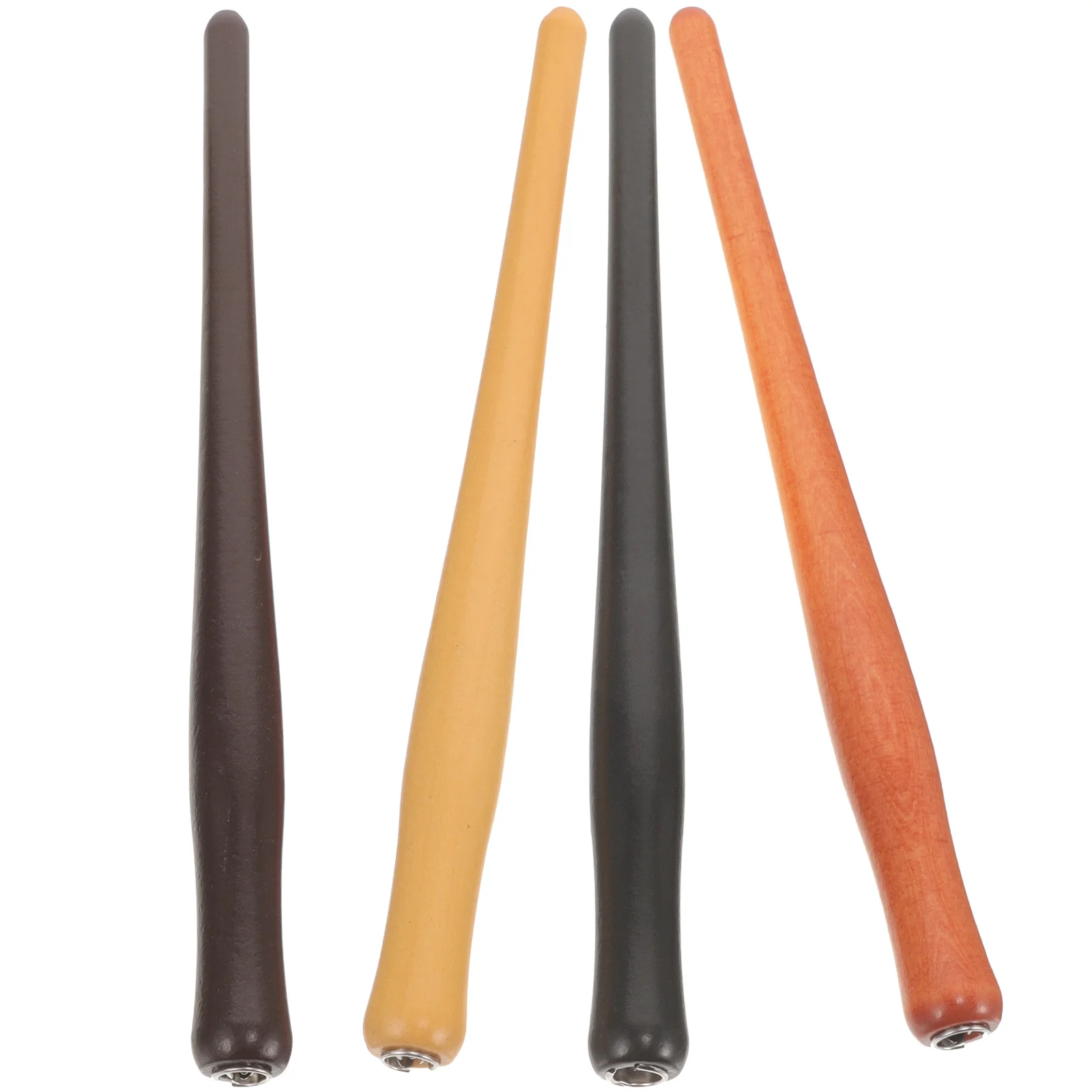 

4 Pcs Wooden Dip Pen Holder Smooth Surface Present Gift Bracket Ergonomic Penholder Comfortable