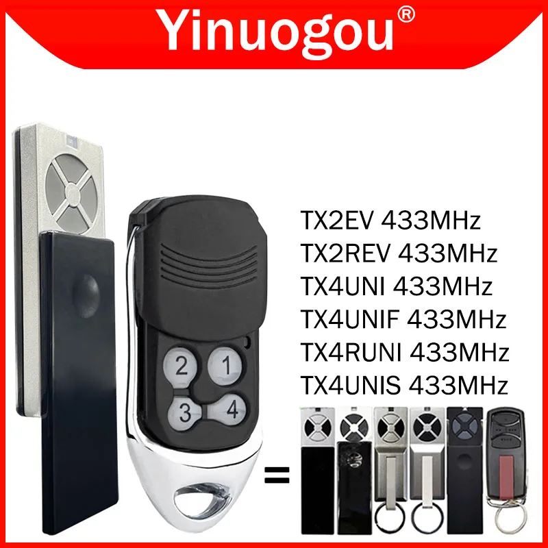 Imagem -02 - Liftmaster Tx2ev Tx2rev Tx4uni Tx4unif Tx4runi Tx4unis Porta de Garagem Portão Controle Remoto 433mhz Programação de Código de Rolamento