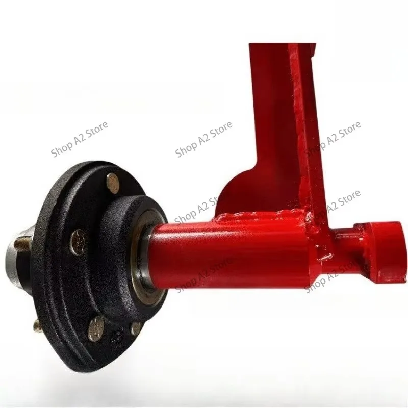Heavy Duty Shipping Container Axle with Ratchet & Lashing J-Hook, Multi-hole Mobile Wheel Device for Sea Containers