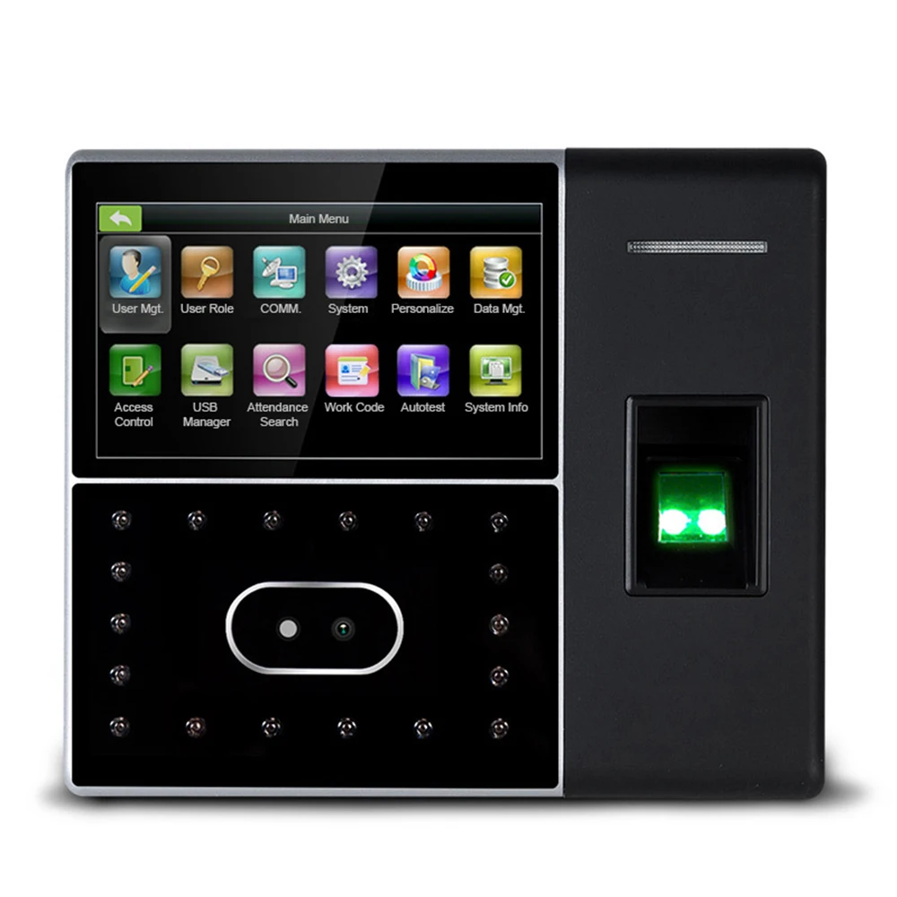 

2025 hot sale IFace302 Biometric Face Time Attendance System USB Fingerprint Reader Time Clock Employee Access Control Machine E
